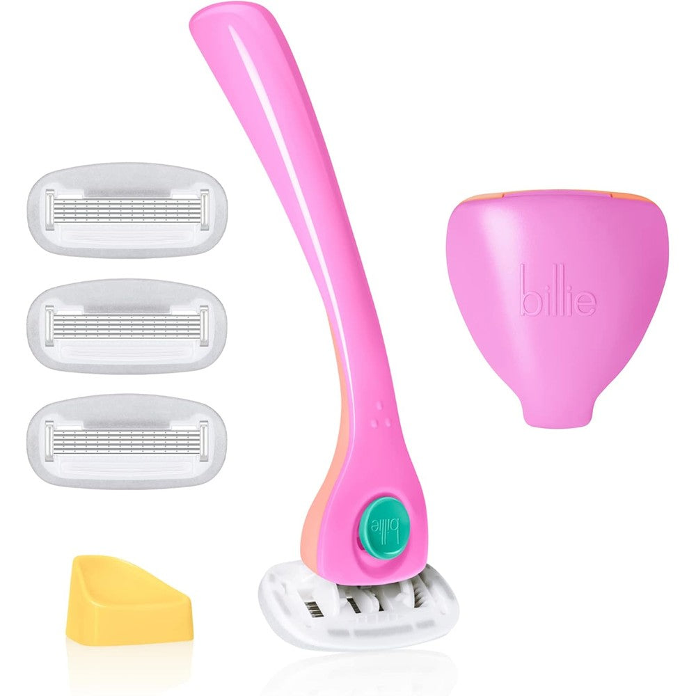 Billie Women's Shaving Kit Malibu Pink 5-blade razor front view