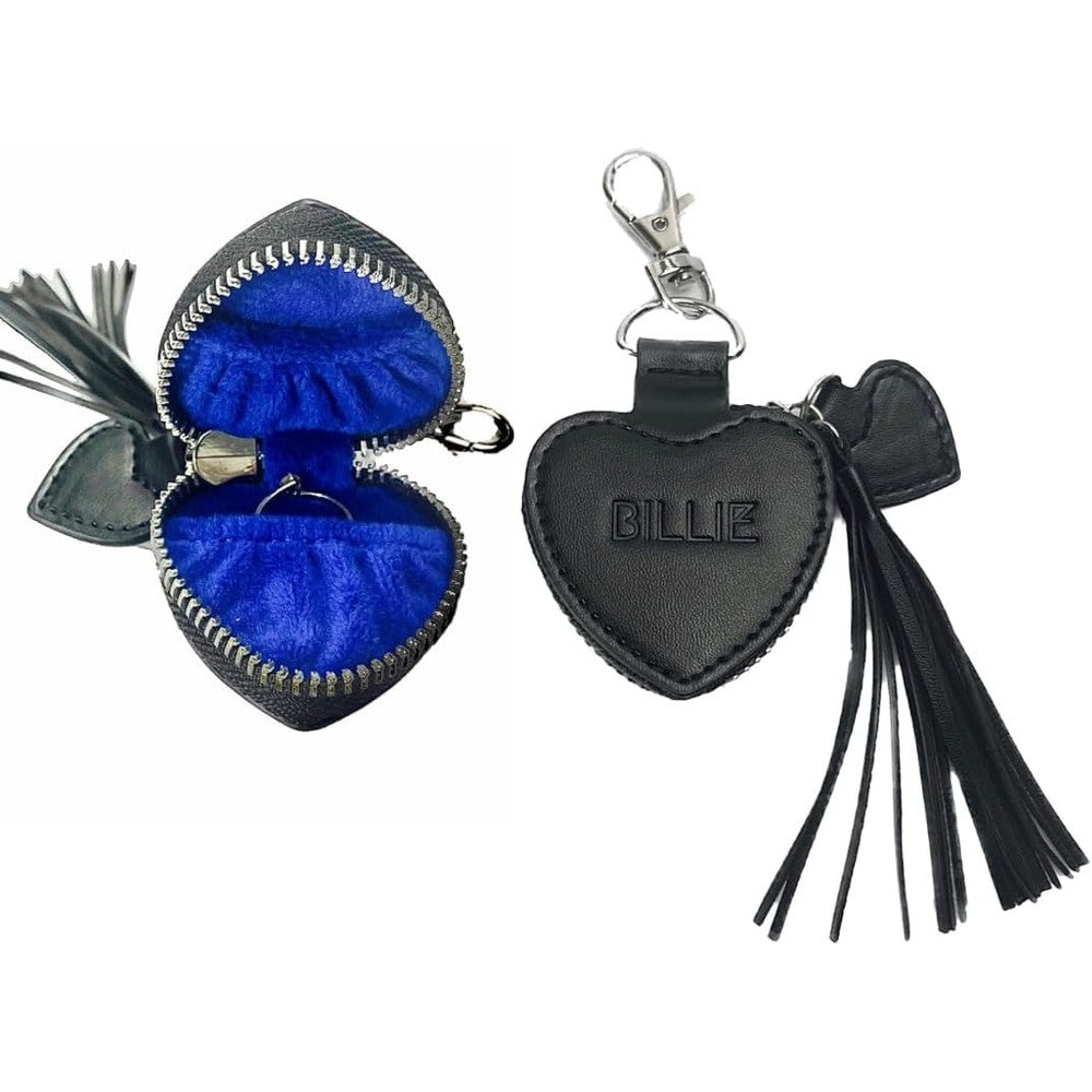 Yuchew Billie Bling Bag pink ring storage holder keychain front view