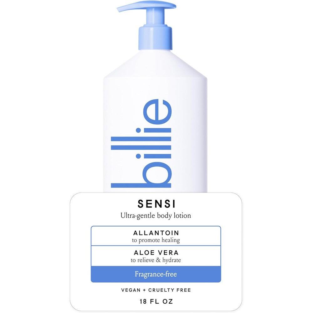 Billie Sensi Ultra Gentle Body Lotion Fragrance Free & Aloe Vera 18 Fl Oz