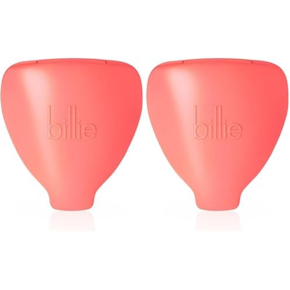 Billie Women's Razor Travel Case With Magnetic Storage In Coral, Pack Of 2