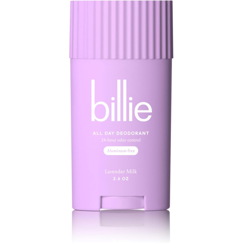 Billie All Day Deodorant Lavender Milk Aluminum Free Stick With 2.6 Oz Bottle
