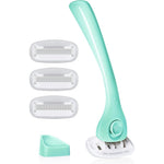 Billie Women's Shaving Kit Minty Razor & 4 x 5 Blade Refills & Magnetic Holder