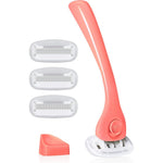 Billie Razors For Women Shave Kit Coral Color Razor With 4x5 Blades, Magnetic