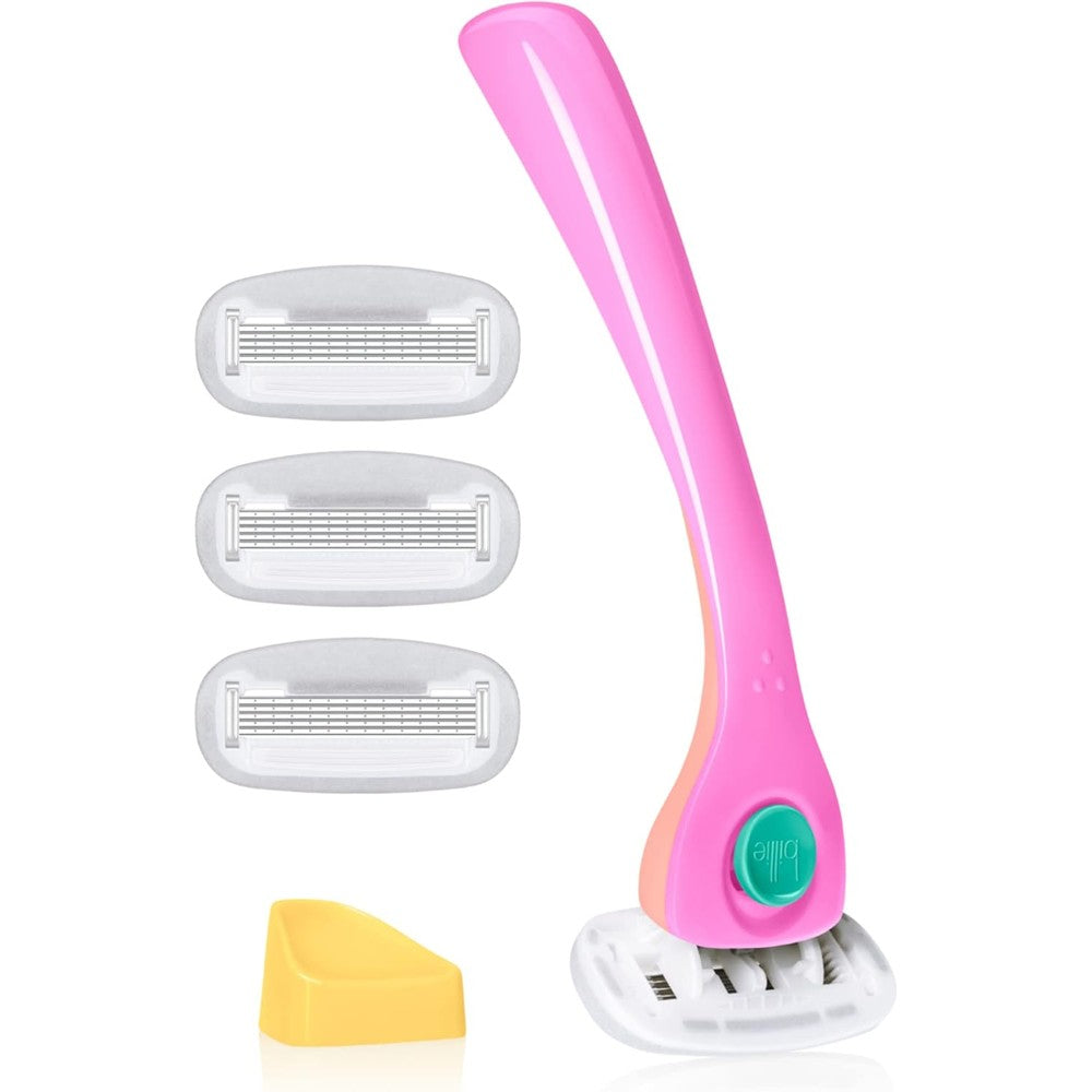Billie Malibu Women's Shaving Kit With 4 x 5 Blade Refills & Magnetic Holder