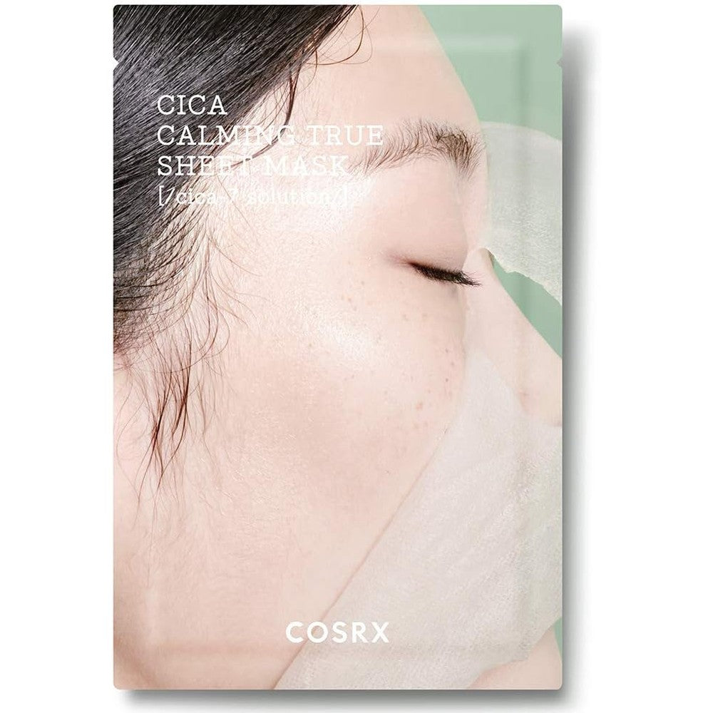 COSRX Pure Fit Cica Calming True Sheet Mask 21ml for soothing sensitive and irritated facial skin