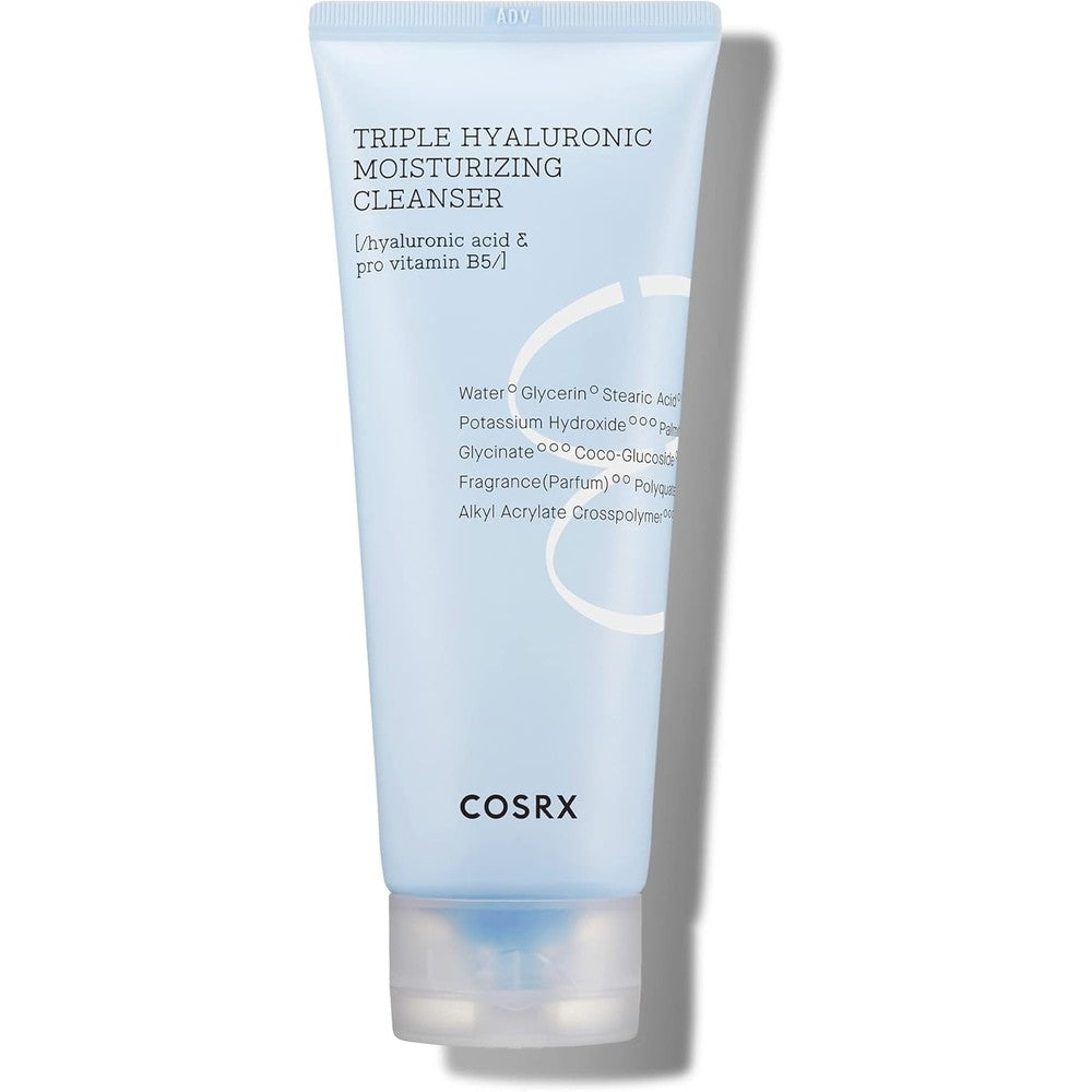 COSRX Hydrium Triple Hyaluronic Moisturizing Cleanser 150ml for dry skin hydration