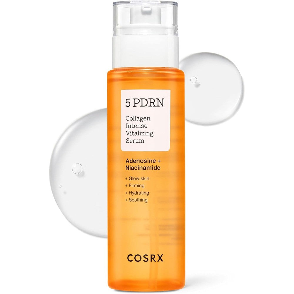 COSRX 5 PDRN Collagen Intense Vitalizing Serum front view bottle for skin firming