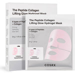 COSRX Pink Peptides Collagen Lifting Glow Hydrogel Face Mask front view packaging