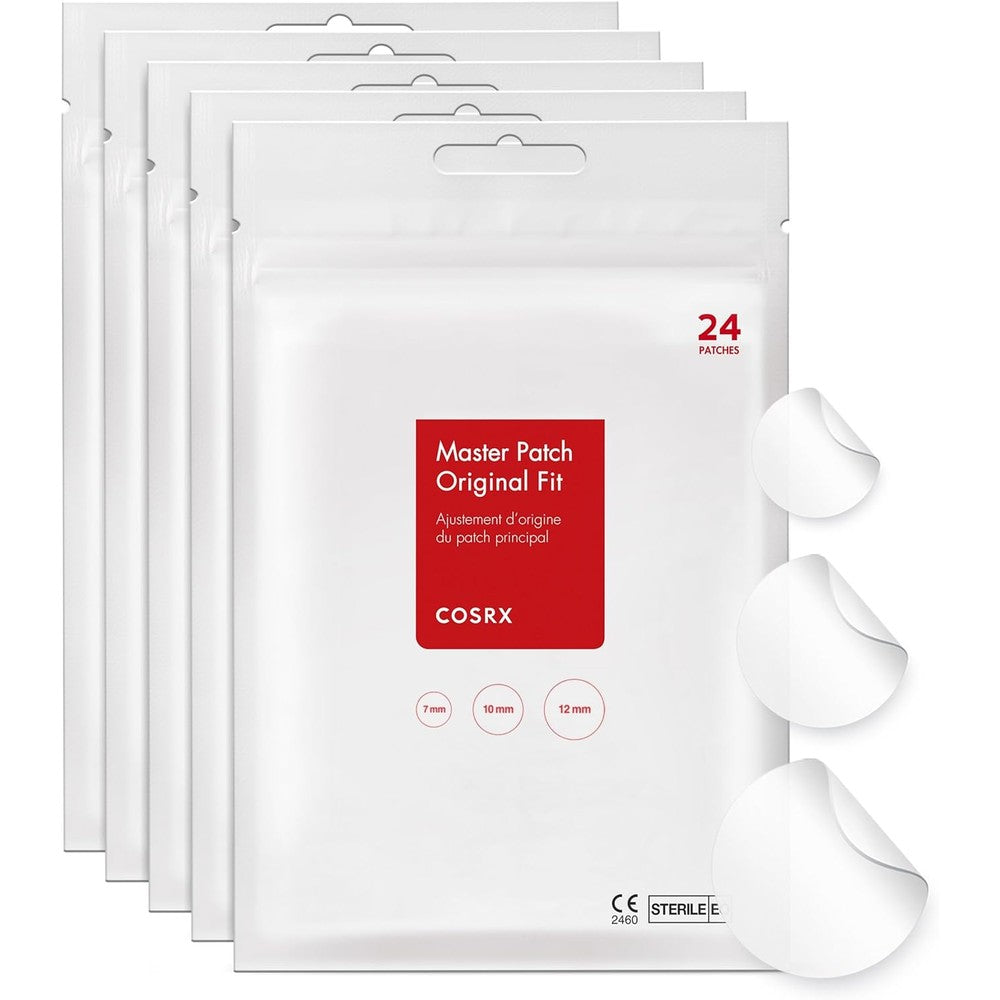 COSRX Acne Pimple Master Patch 120 patches retail packaging front view showing authentic Korean skincare spot treatment