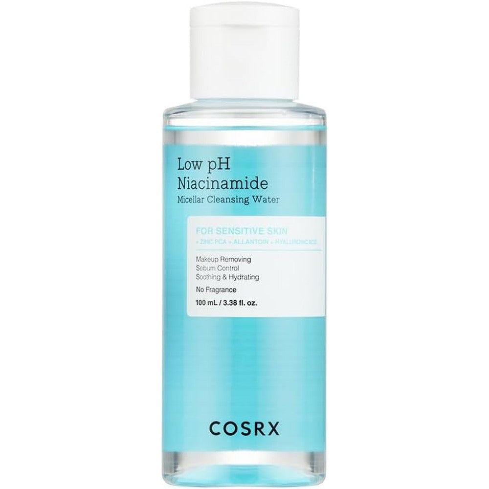COSRX Low pH Niacinamide Micellar Cleansing Water bottle for sensitive skin
