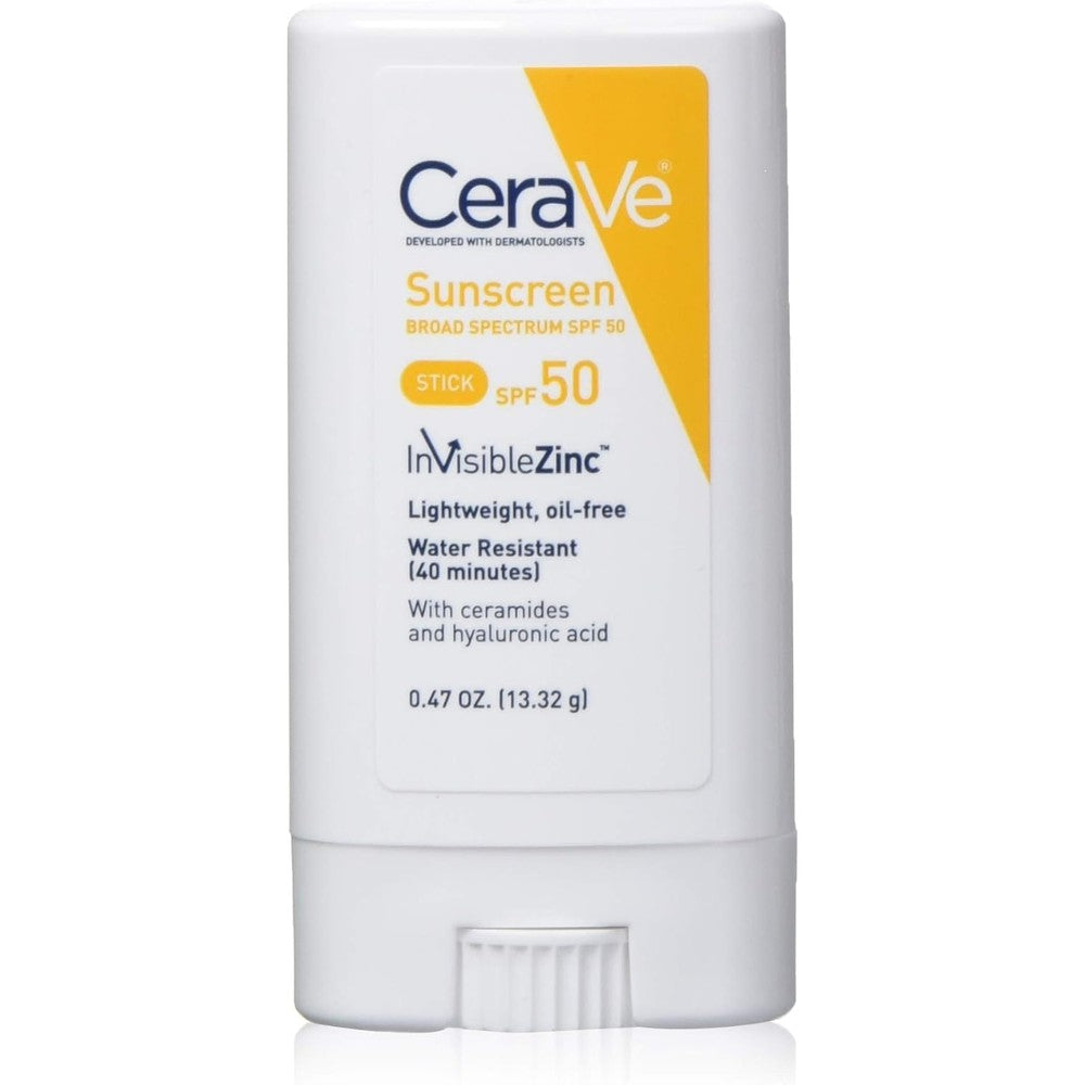 CeraVe Mineral Sunscreen Stick SPF 50 0.47 ounce front view package