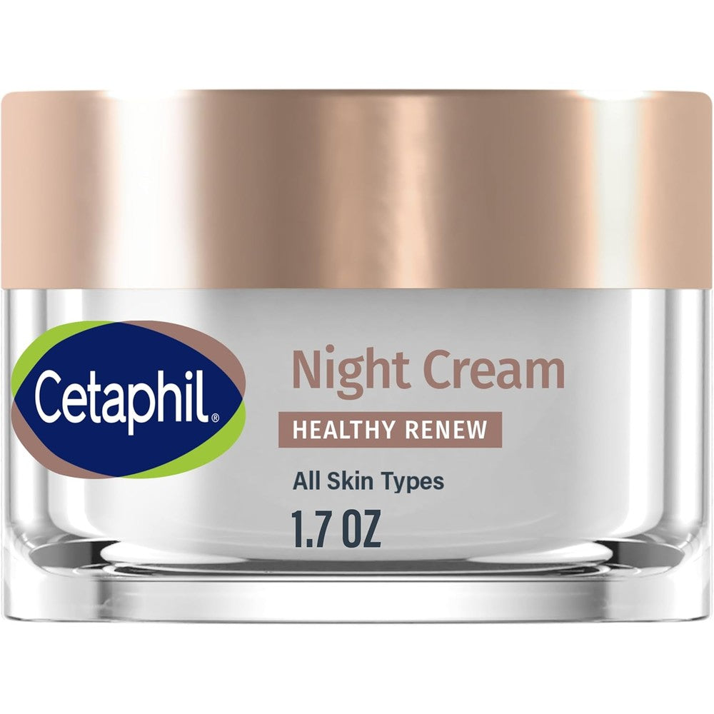 Cetaphil Healthy Renew Skin Tightening Night Cream front view of the one point seven ounce packaging