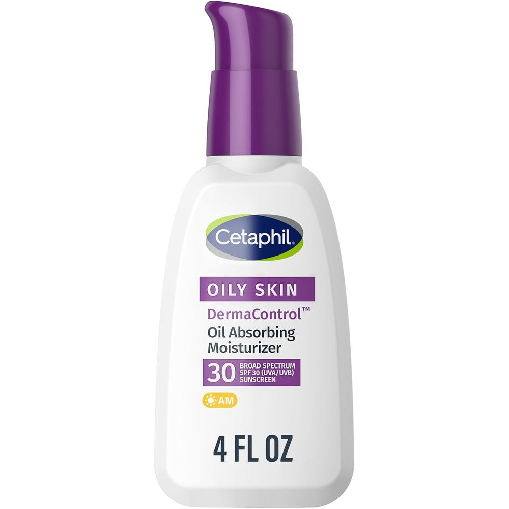Cetaphil DermaControl Oil Absorbing Moisturizer SPF 30 front view of bottle