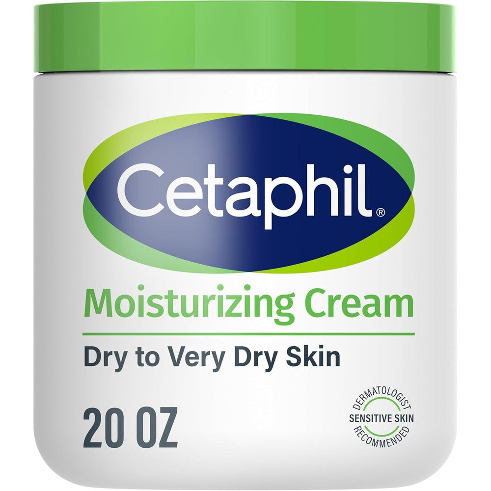 Cetaphil Face And Body Moisturizing Cream front view of twenty ounce jar