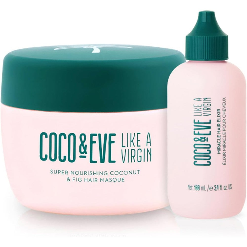 Coco & Eve Like a Virgin Silky Hair Set | 2 Piece Split End & Frizz Kit