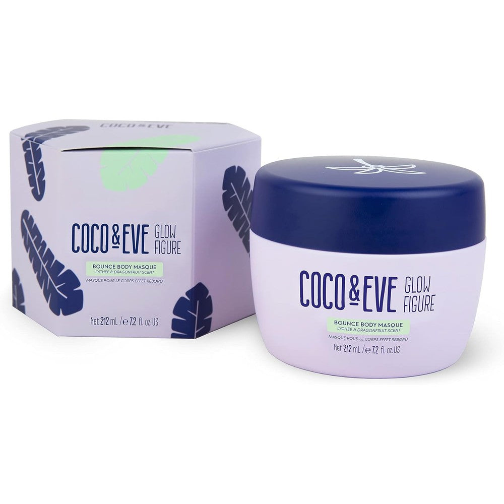 Coco and Eve Glow Figure Bounce Body Mask front view bottle