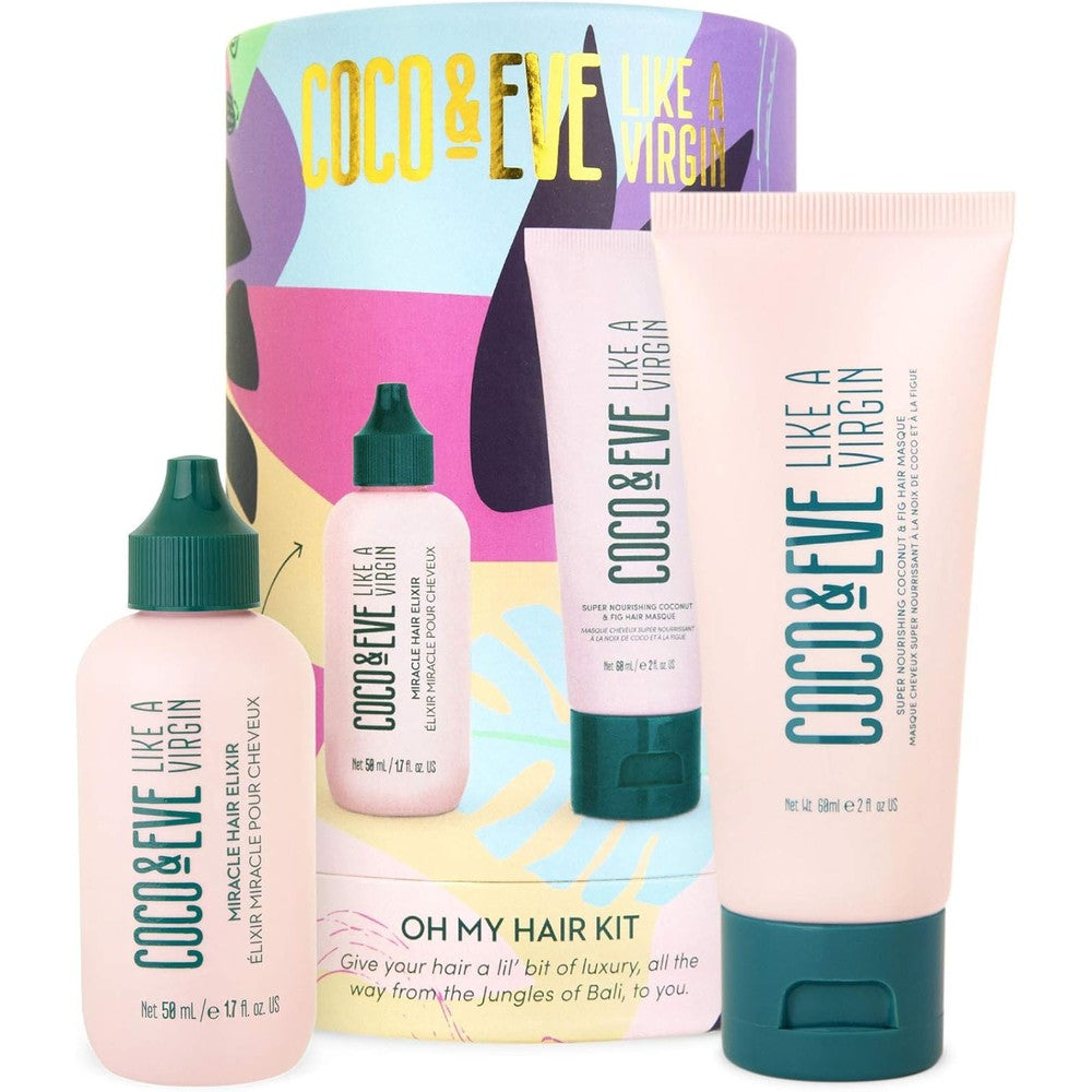 Coco and Eve Oh My Hair Kit front view featuring hair mask and elixir