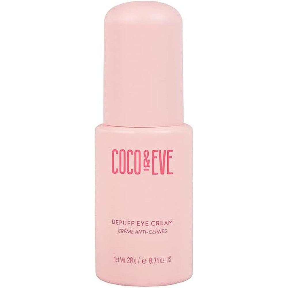 Coco & Eve Depuff Eye Cream for Dark Circles & Wrinkles | 21 ml Pump Bottle
