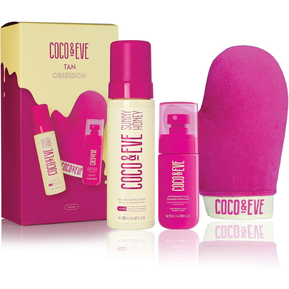 Coco and Eve Tan Obsession Set Medium front view in box