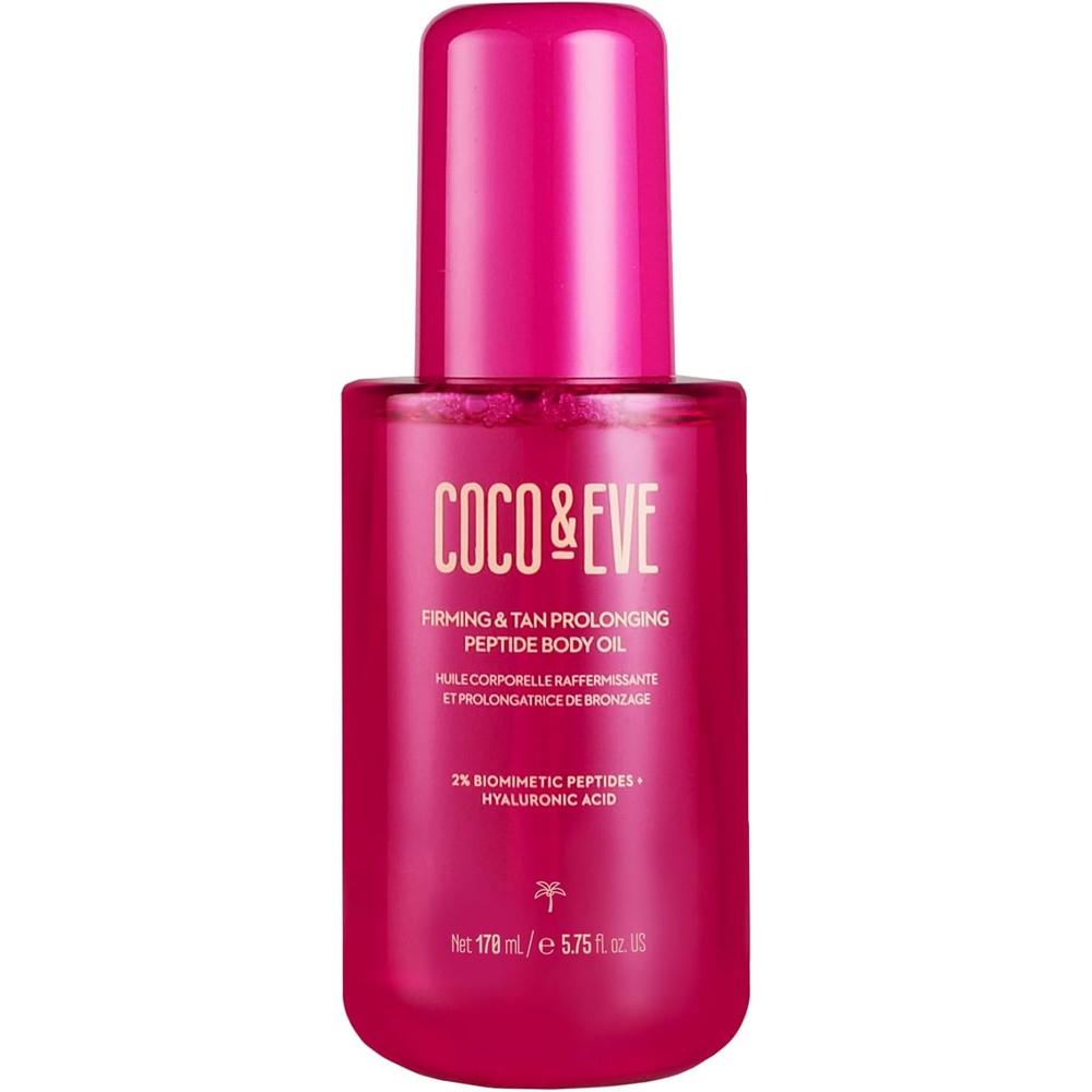 Coco & Eve Firming & Tan Prolonging Peptide Body Oil | 170 ml Liquid Bottle