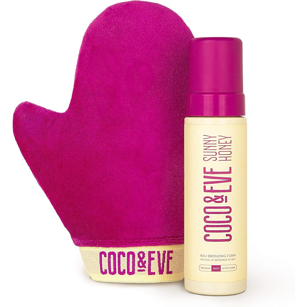 Coco and Eve Sunny Honey Ultra Dark Tanning Foam Kit with Mitt