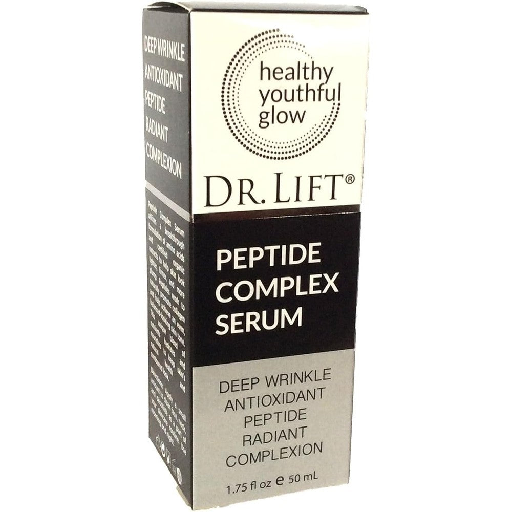 Voibella Beauty Peptide Complex Serum front view bottle for deep wrinkle reduction.