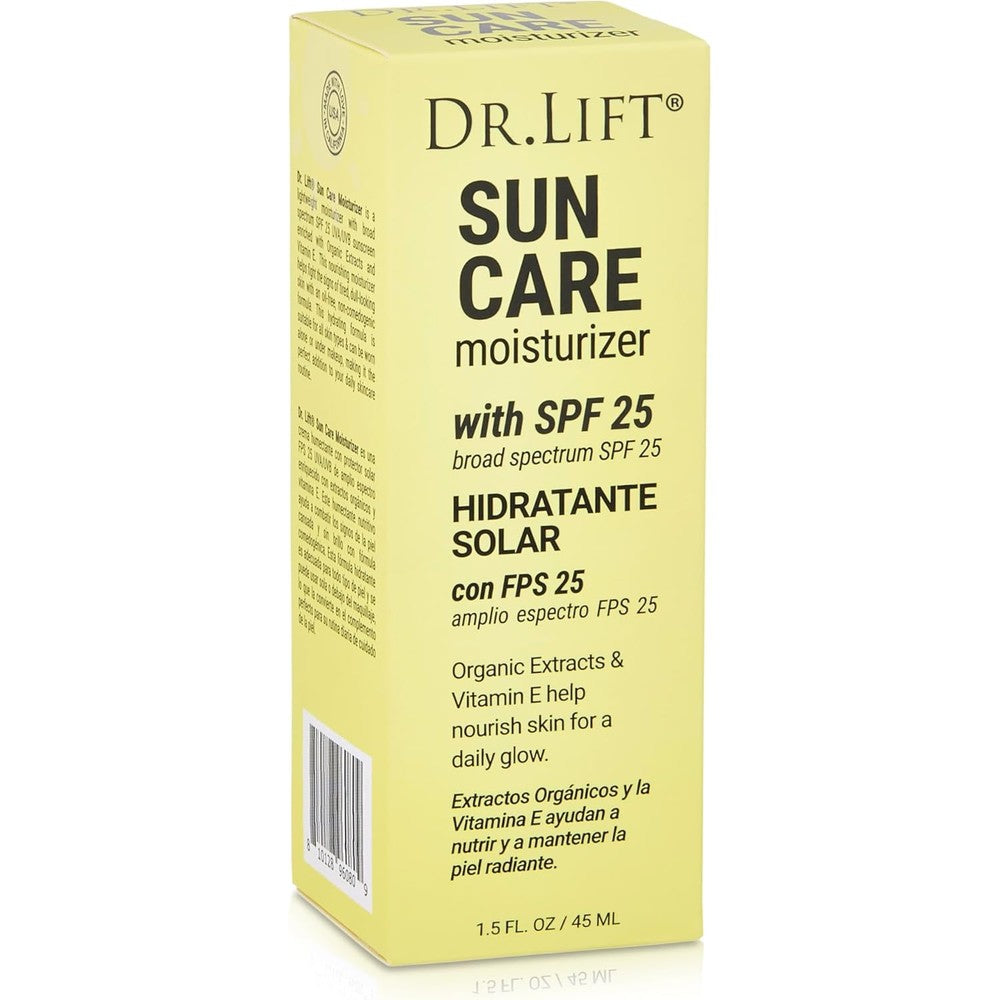 Dr. Lift Sun Care Moisturizer SPF 25 front bottle view for daily UV protection