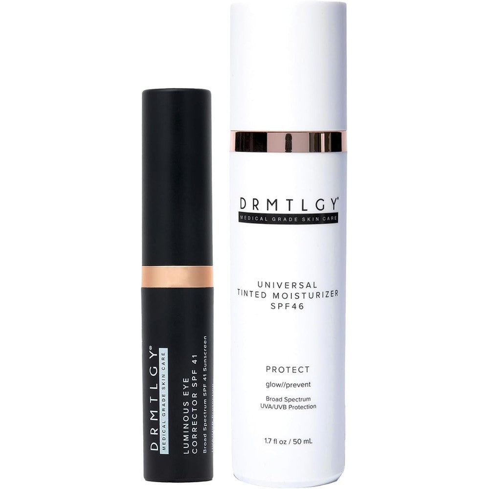 DRMTLGY Makeup Minimalist Duo SPF Bundle Fair Eye Corrector & Moisturizer