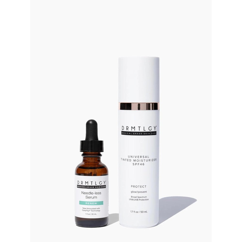 DRMTLGY Glow Duo with Needle-less Serum & Universal Tinted Moisturizer SPF 46