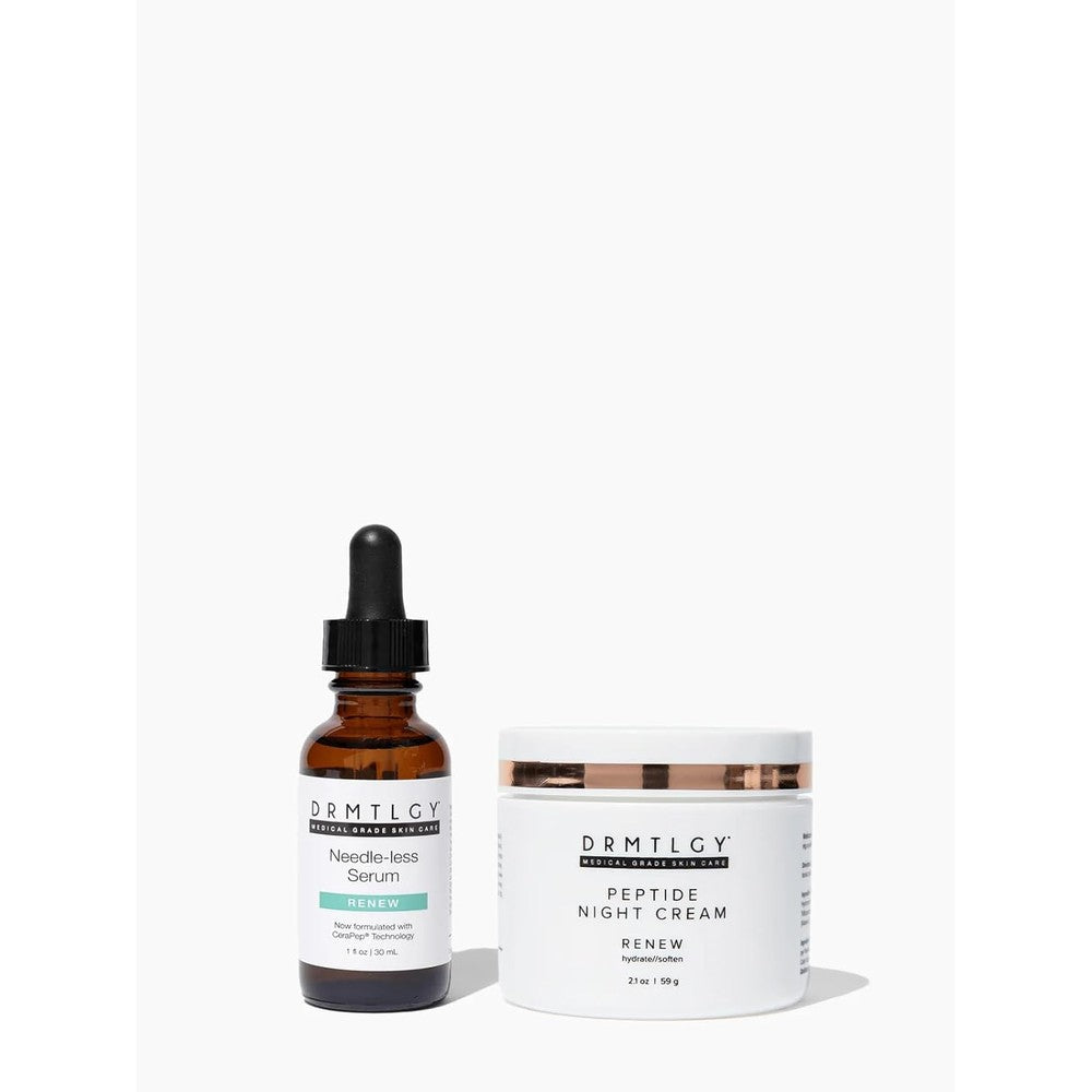 DRMTLGY Hydrated Skin Duo with Needle-less Serum & Peptide Night Cream