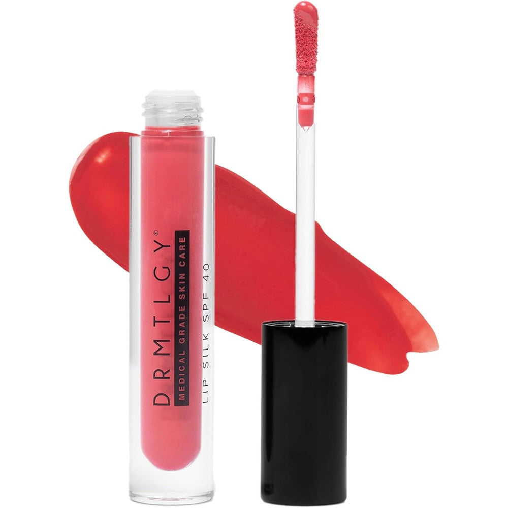 DRMTLGY Lip Silk SPF 40 Bold Tinted Lip Balm & Mineral Sunscreen UV Protection