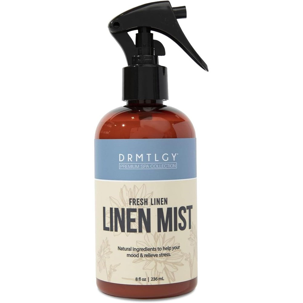 DRMTLGY Natural Fresh Linen Mist & Aromatherapy Room Spray 8 oz and Sleep,