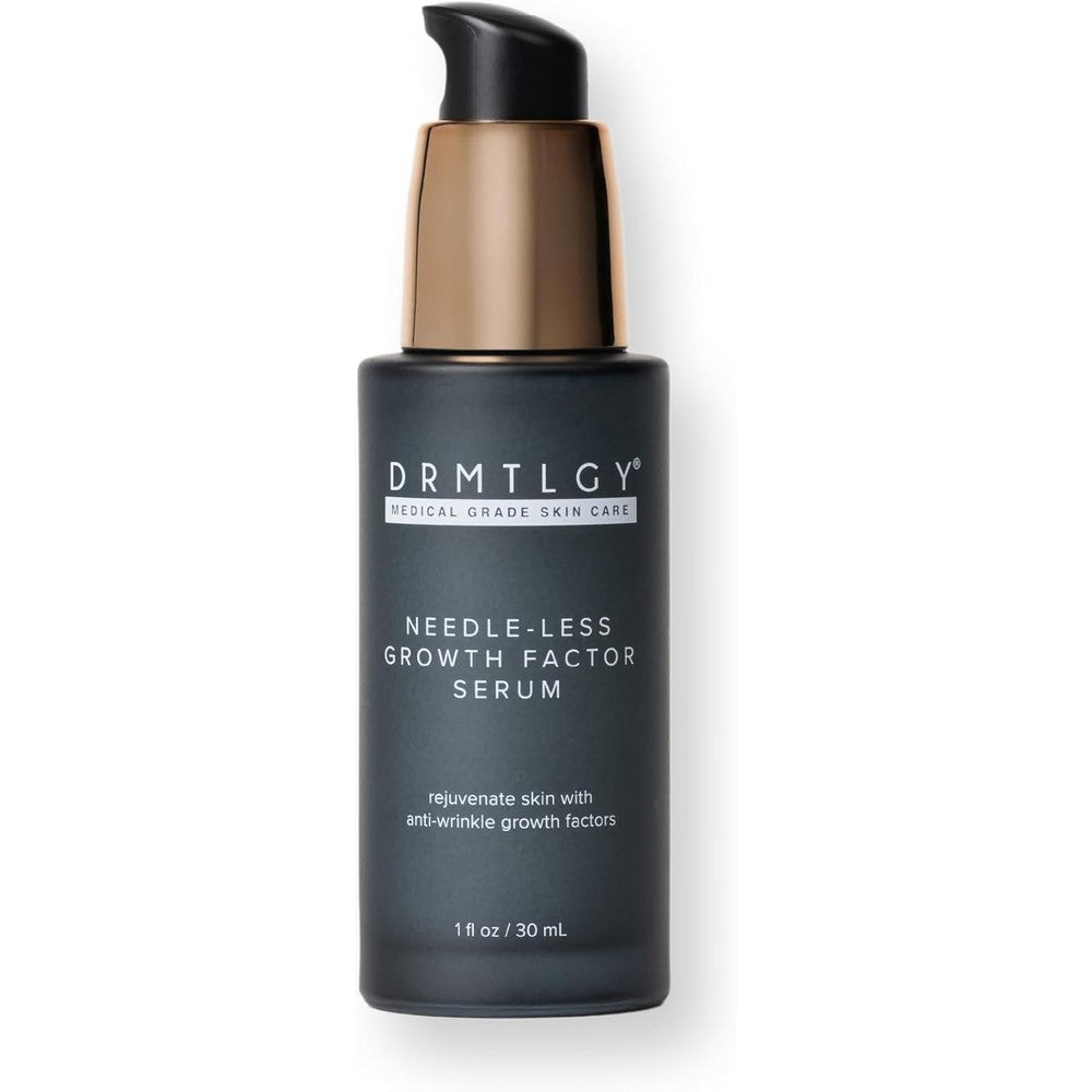 DRMTLGY Needle-less Growth Factor Serum bottle front view anti aging skincare