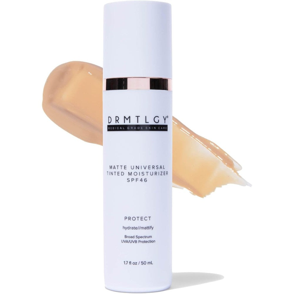 DRMTLGY Matte Universal Tinted Moisturizer SPF 46 & Anti-Aging Sunscreen 1.7 oz