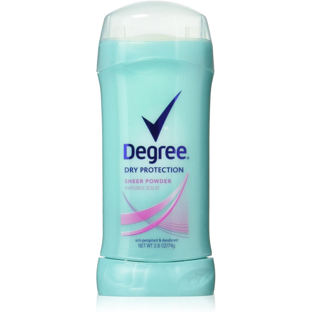 Degree Women Antiperspirant Deodorant Sheer Powder twin pack front view showing packaging.