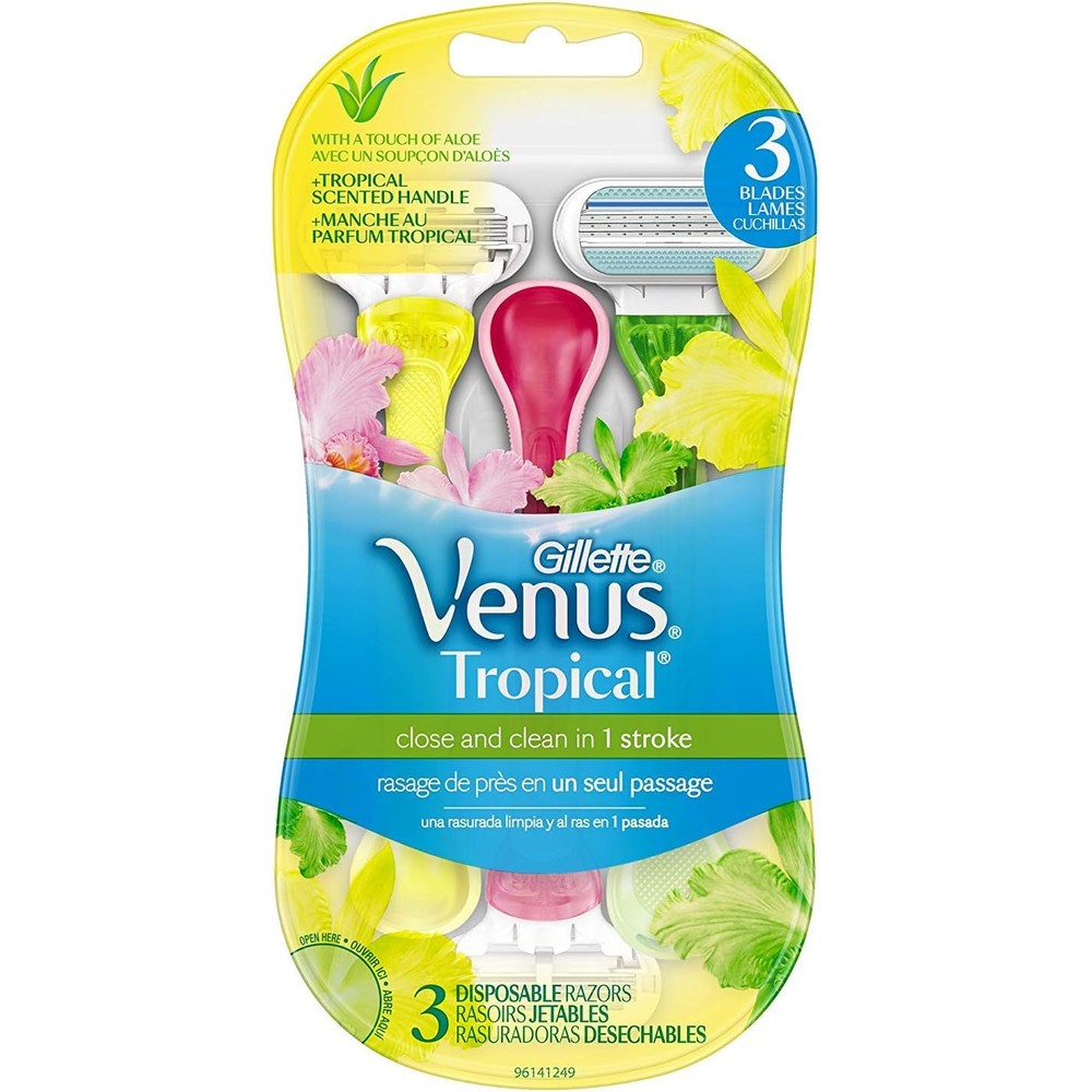 Gillette Venus Disposable Razors Tropical - 3 CT