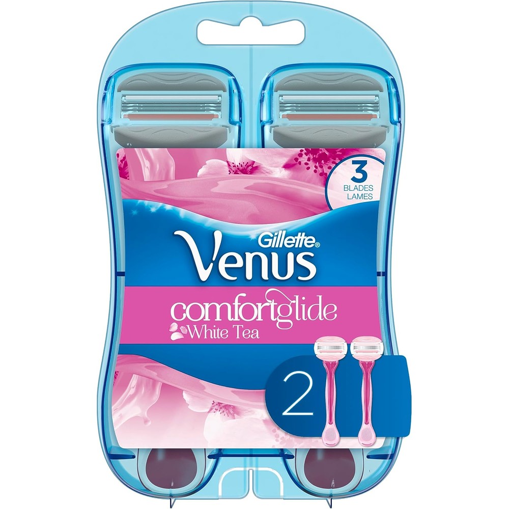 Gillette Venus ComfortGlide Women's Disposable Razors, 2 Count