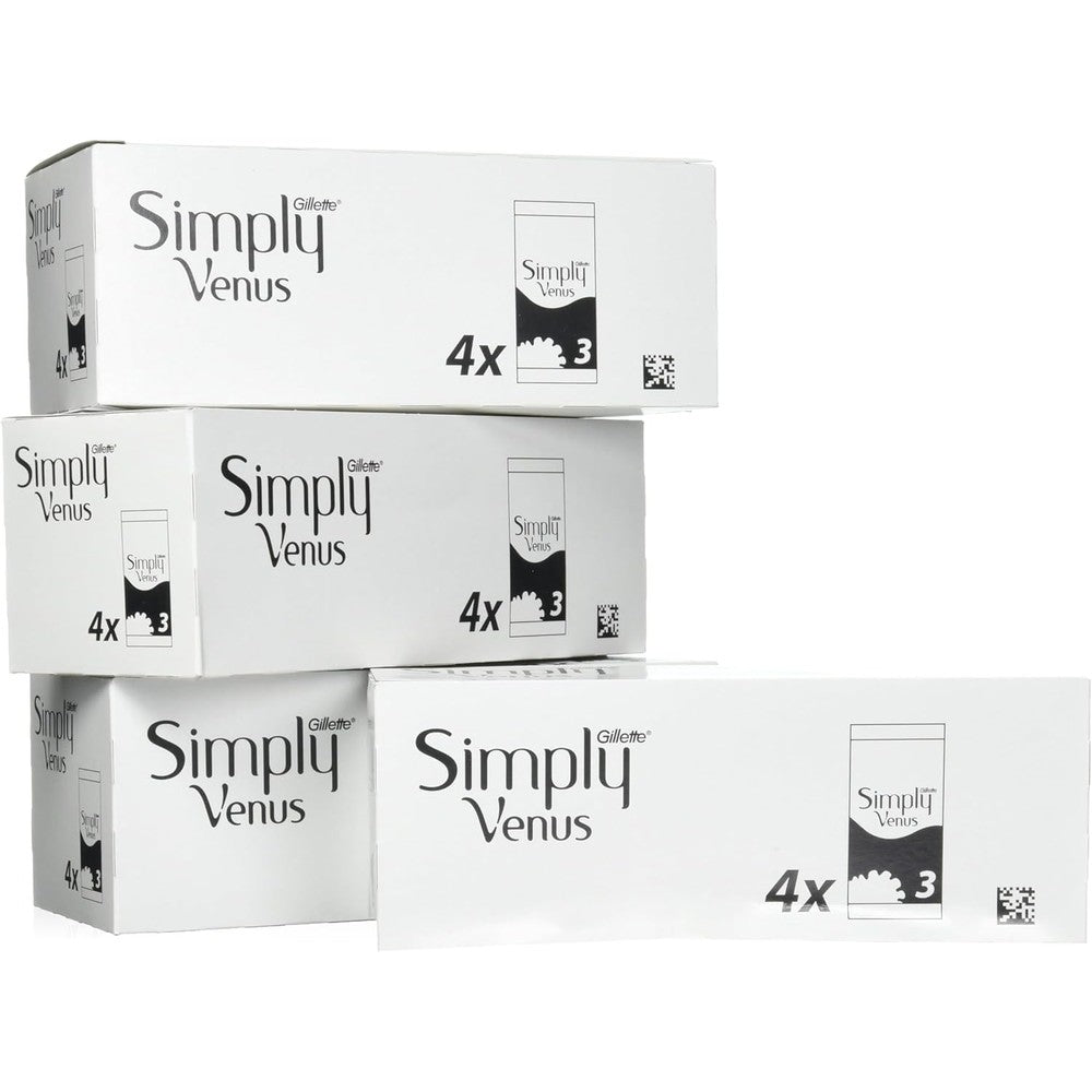 Gillette Simply Venus 2 Disposable Razors, 3 Count - Case of 16