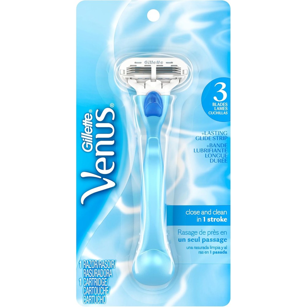 Gillette Venus Smooth Women's Razor - 1 Handle + 1 Refill (Packaging May Vary)