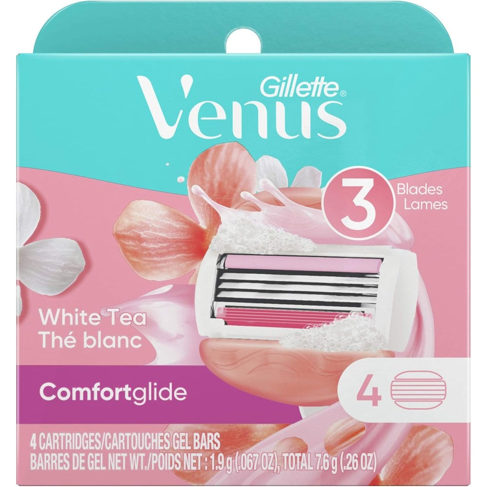 Gillette Venus ComfortGlide White Tea Women's Razor Blades - 4 Refills