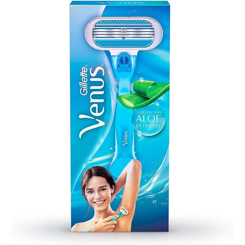 Gillette Venus Smooth Hair Removal Razor For Women 1 Razor Handle & 1 Cartridge