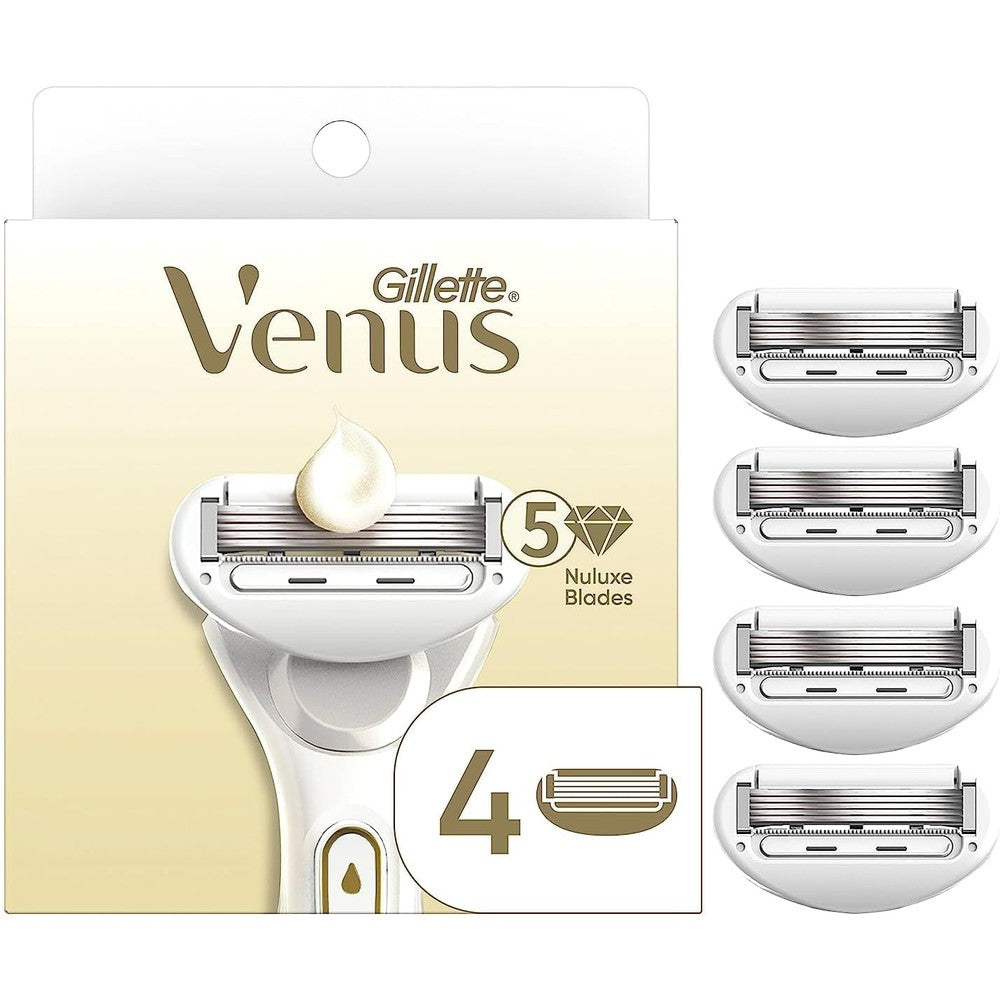 Gillette Venus Radiant Skin Women razor blade refills, 4ct