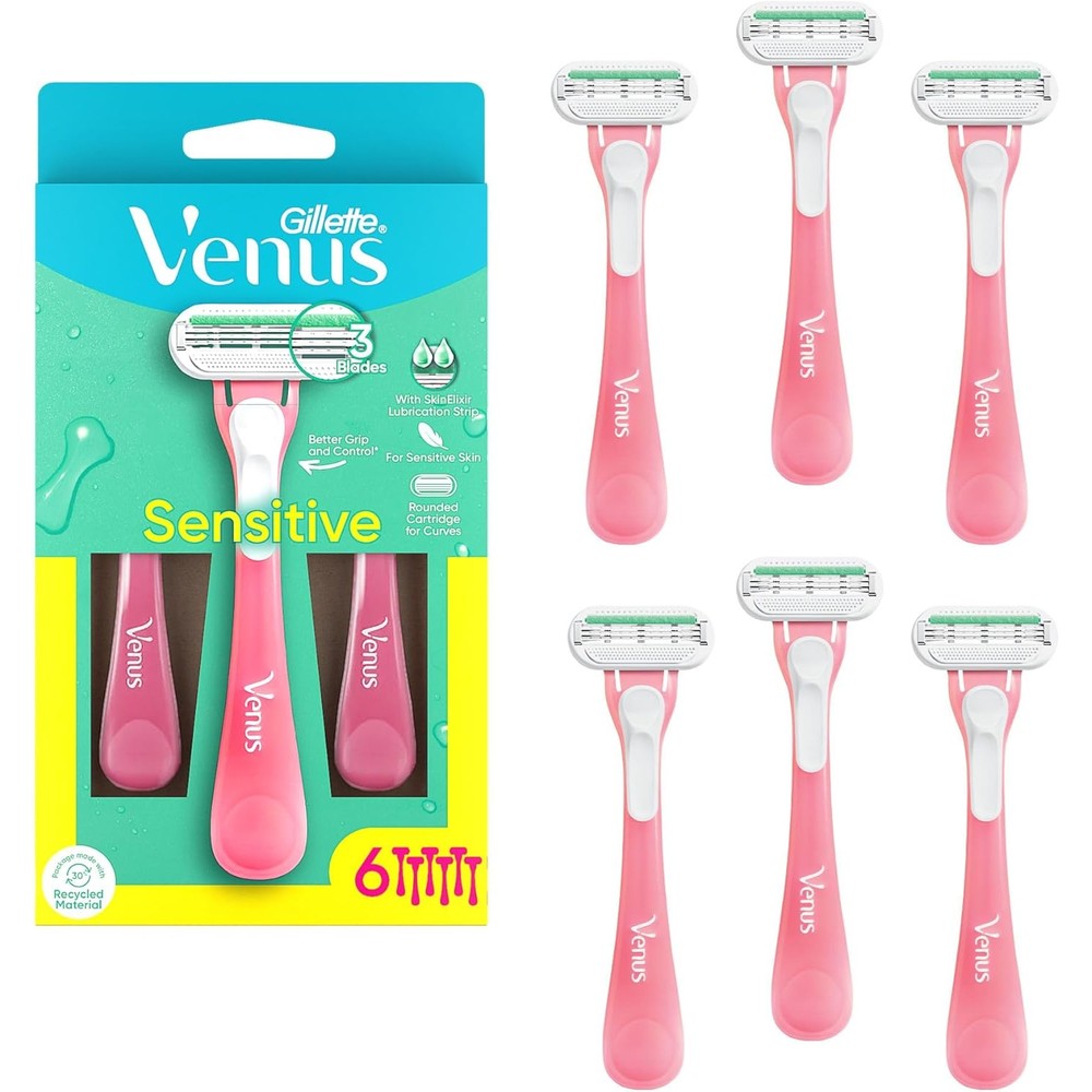 Gillette Venus Sensitive Women's Disposable Razors - 6 Pack