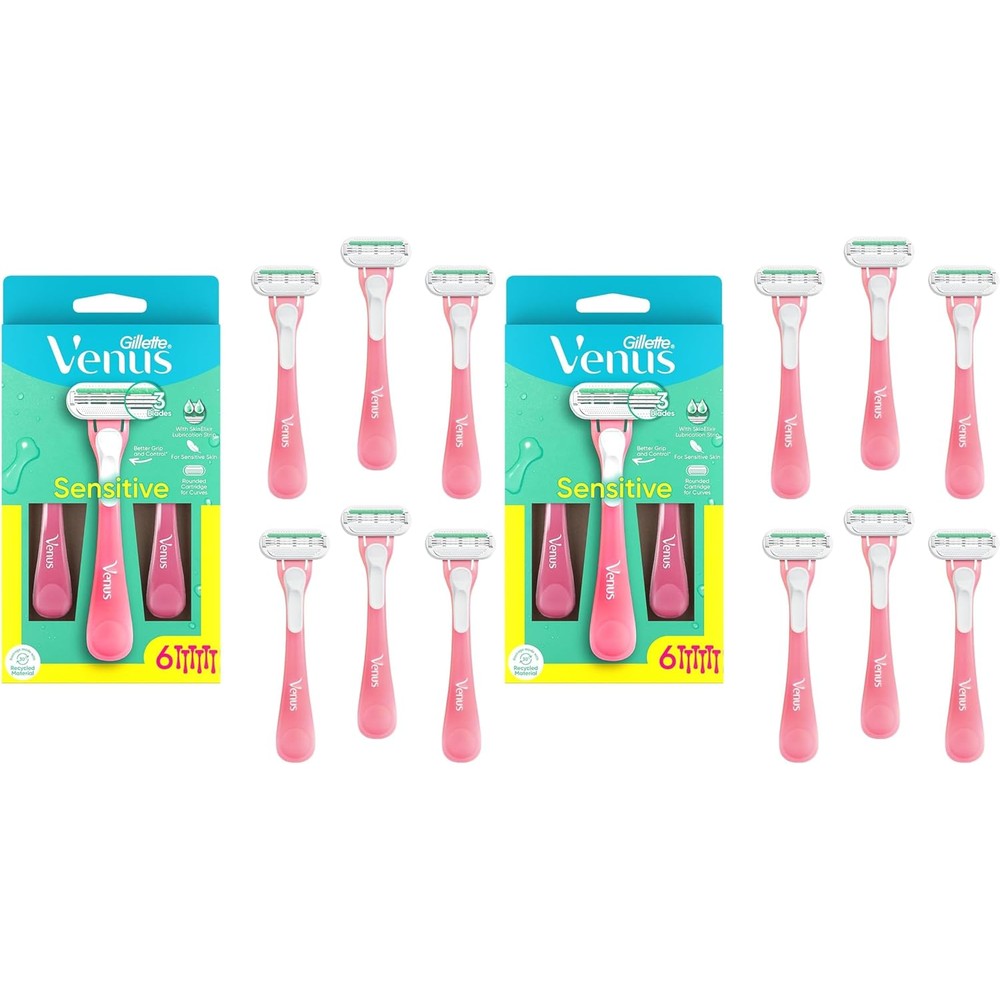 Gillette Venus Sensitive Women's Disposable Razors - 12 Pack