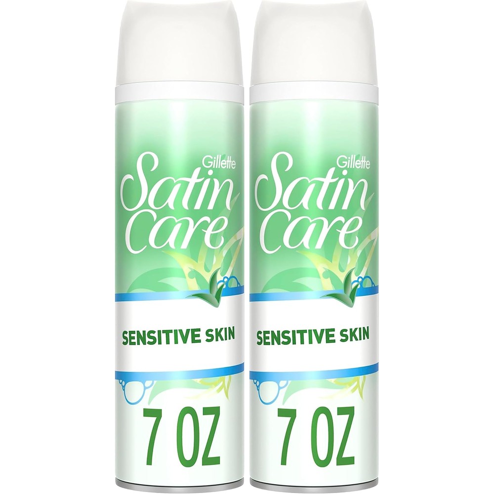 Gillette Satin Care Shaving Gel Sensitive, 7 oz (Pack of 2)