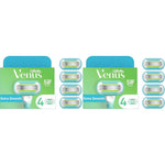 Gillette Venus Extra Smooth Womens Razor Blade Refills,Designed for a Close,Smooth Shave,4 Count (Pack of 2)