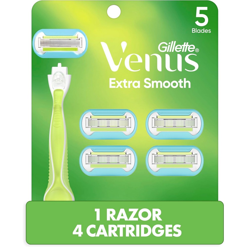 Venus Extra Smooth Women's Razor Handle + 4 Blade Refills