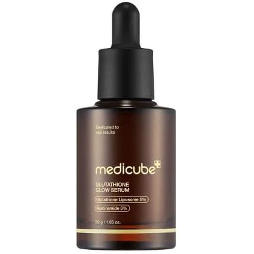Medicube AGE-R Glutathione Glow Serum 30g bottle front view showing authentic packaging for glass skin brightening.