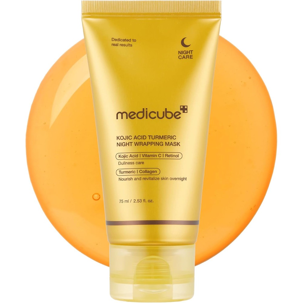 Medicube Wrapping Mask Kojic Acid Turmeric front view in original tube