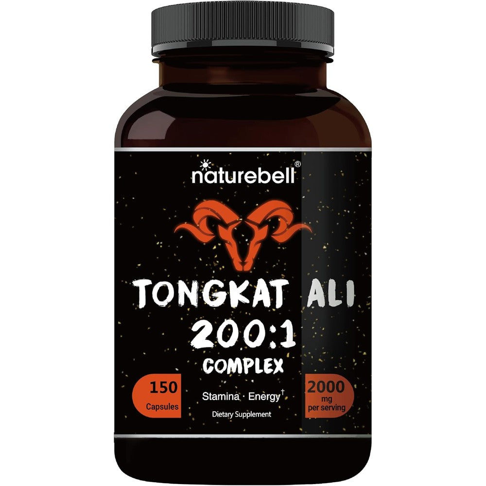 NatureBell Long Jack 120 capsules 200:1 Tongkat Ali extract for energy